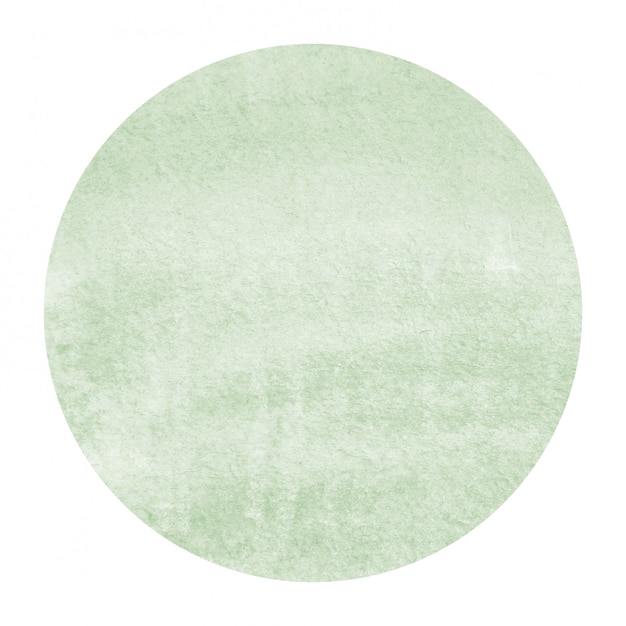 Verde escuro mão desenhada aquarela moldura circular textura de fundo com manchas