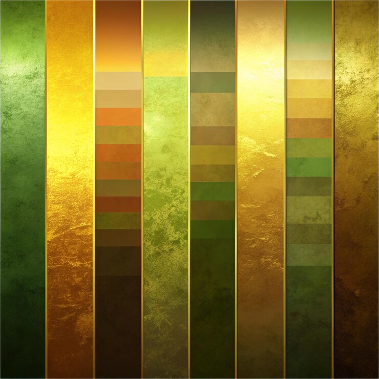 Foto verde-oliva castanho amarelo laranja ouro mostarda dijon preto fundo abstrato cor de azeite ombre gradiente matte brilhante metálico tons escuros claros design