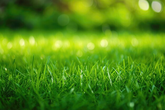 Verde paraíso exuberante hierba textura del campo Fondo para la naturaleza y los deportes