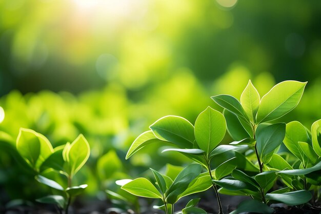 Verdes del jardín de verano