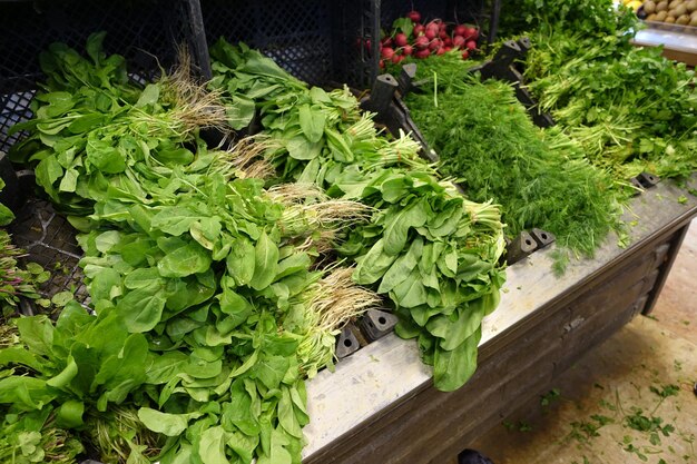 Verdulero verduras frescas perejil eneldo rúcula berro readytosale verduras para el desayuno