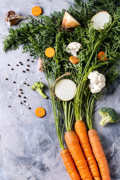 Verduras para cocinar sopa