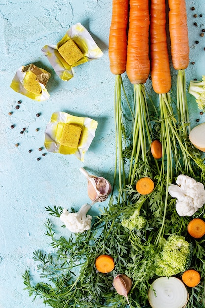 Verduras para cocinar sopa.