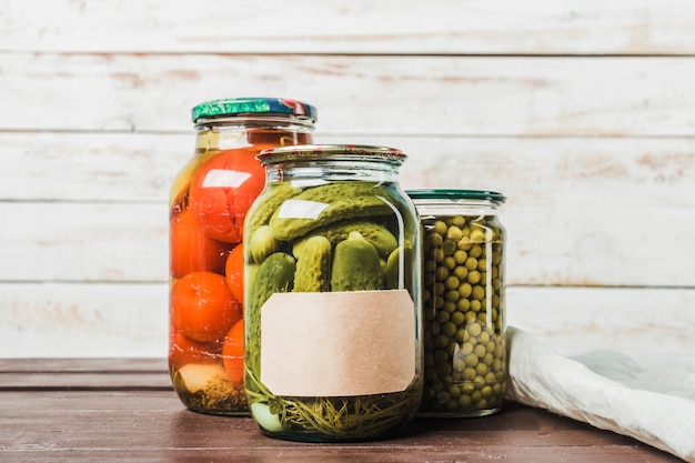 Verduras en conserva