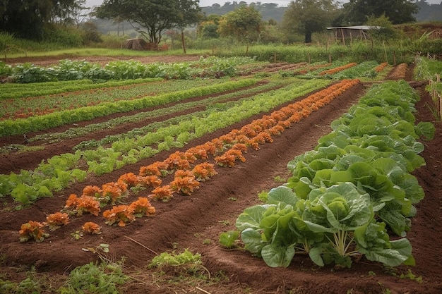 Verduras cultivadas en el campo con Veget