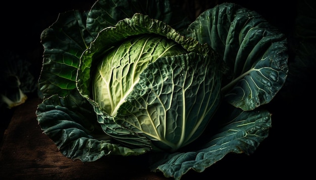 Verduras frescas cosechadas para una comida saludable generada por IA