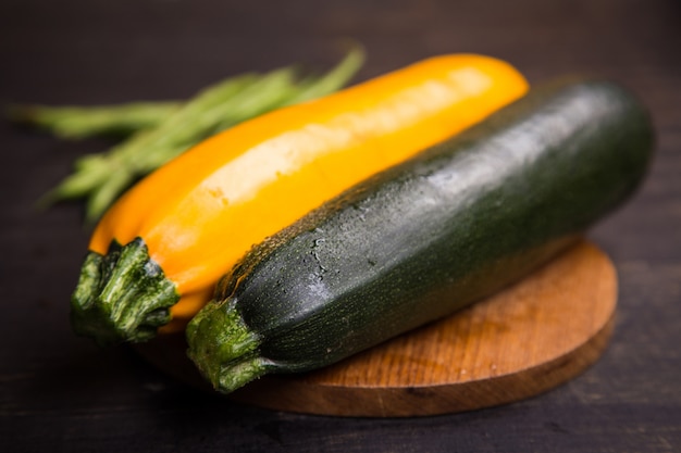 Verduras frescas en estudio