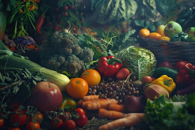 Verduras frescas Frutas y otros productos alimenticios aislados