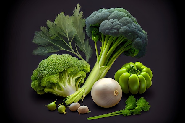 Verduras frescas ingredientes vegetales