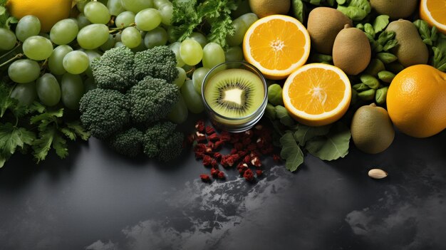 verduras frescas en la mesa