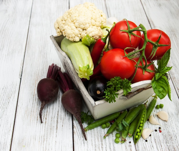 Verduras frescas de verano