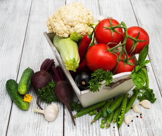 Verduras frescas de verano