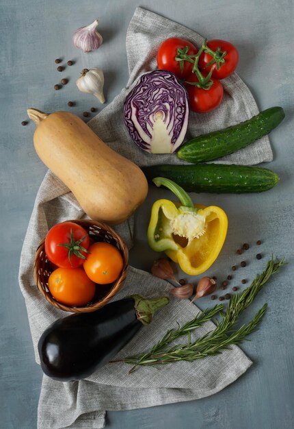 Foto verduras frescas