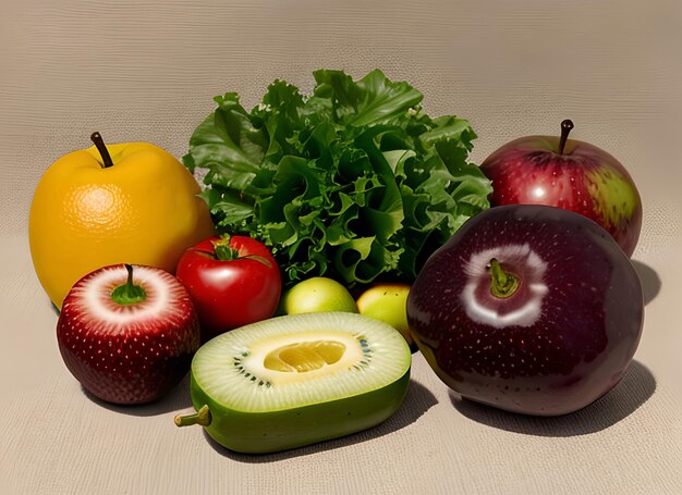 Verduras y frutas frescas