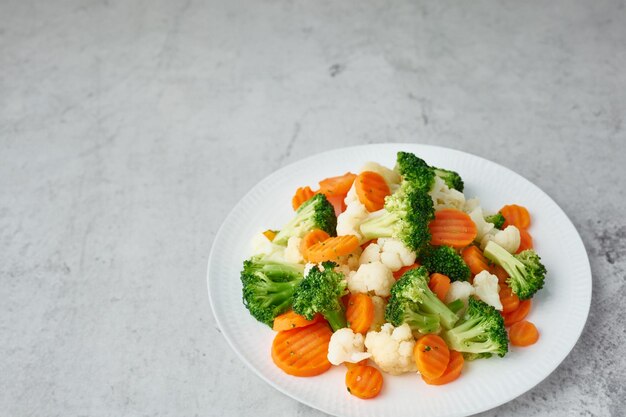 Verduras hervidas para una dieta saludable