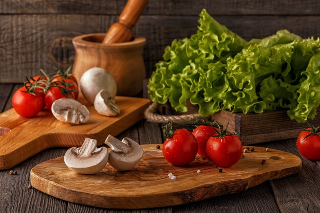 Verduras, hierbas y especias.