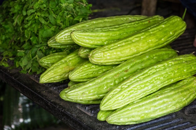 Verduras en el mercado en Tailandia