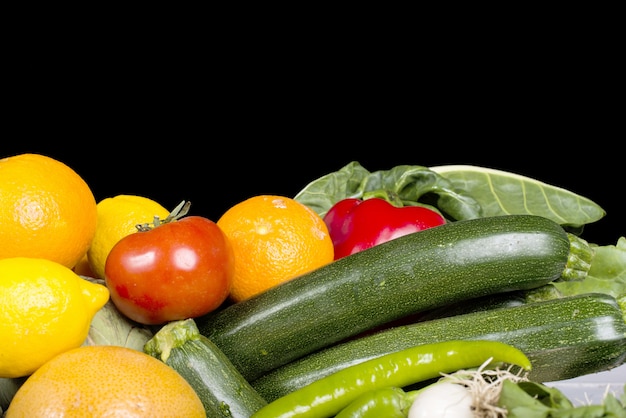 Verduras en la mesa