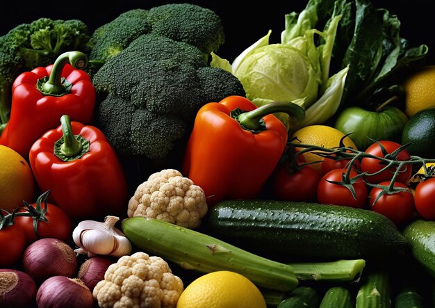 Verduras orgánicas frescas para un estilo de vida saludableAI Generative