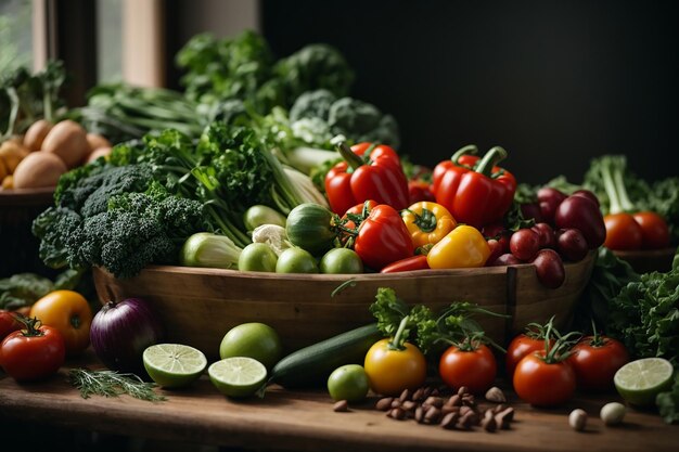 verduras sanas y frescas