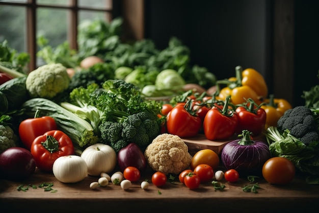 verduras sanas y frescas