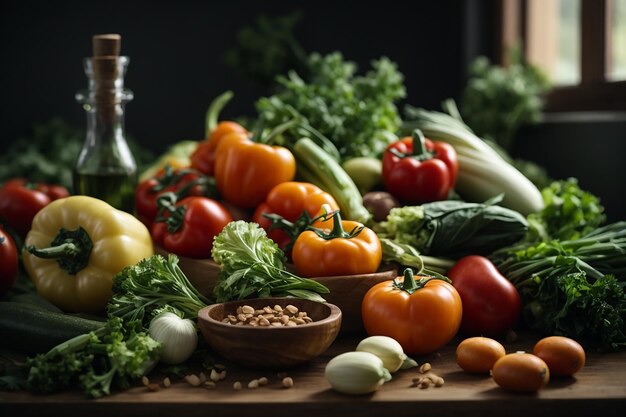 verduras sanas y frescas