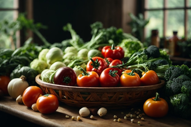 verduras sanas y frescas