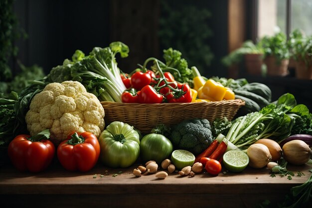 verduras sanas y frescas