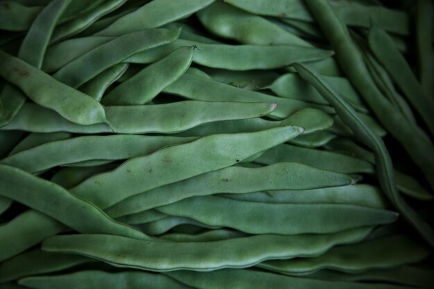 verduras verdes en el fondo de los alimentos de mercado