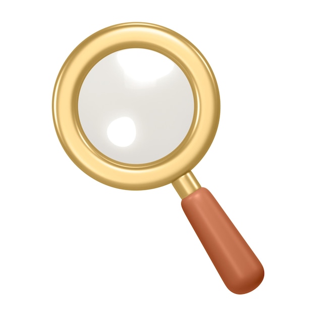 Vergrößerungsglas png-Sticker mit durchsichtigem Hintergrund
