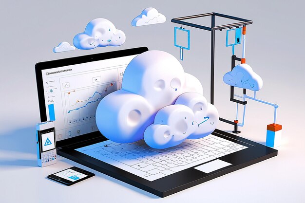Verificación de la nube de renderización en 3D Verificación gráfica en 3D