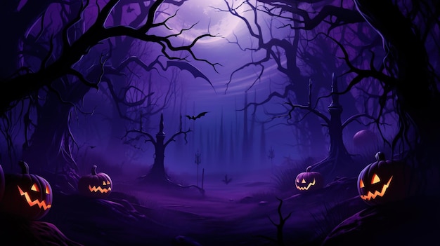 Verkauf von Hintergrund-Halloween-Großmondviolette