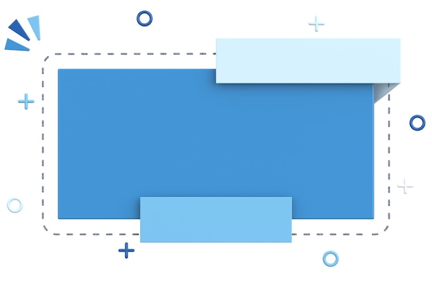 Verkaufsbanner 3D-Banner-Design 3D-Illustration