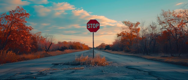 Verkehrssicherheitswarnung Die Bedeutung eines Stoppschildes bei AR