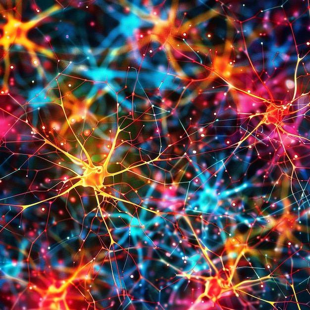 Verknüpftes Netz von Neuronen