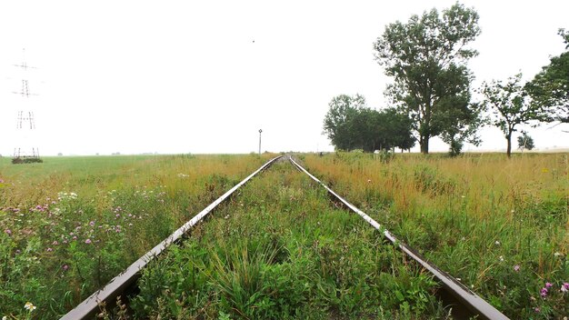 Foto verlassene eisenbahnstraße