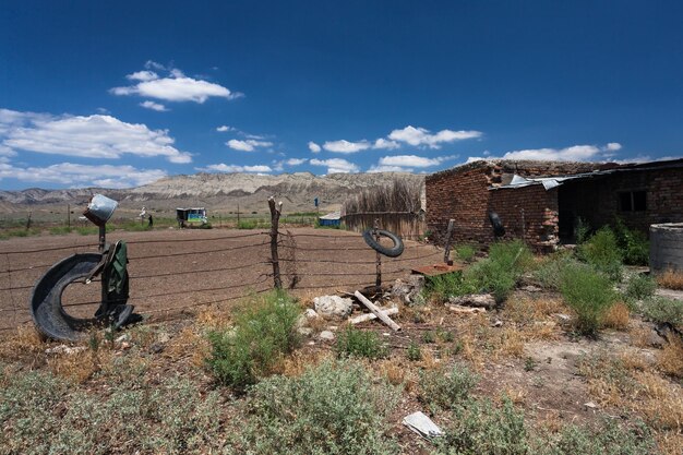 Foto verlassene farm in vashlovani, n.p., georgien