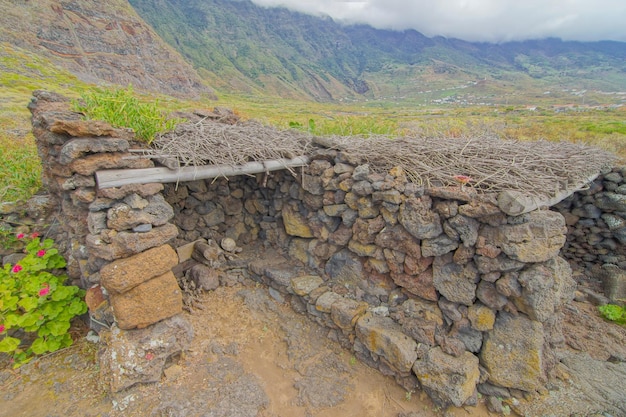 Verlassene Häuser auf der Insel El Hierro