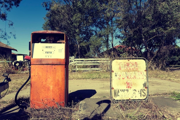 Verlassene Tankstelle