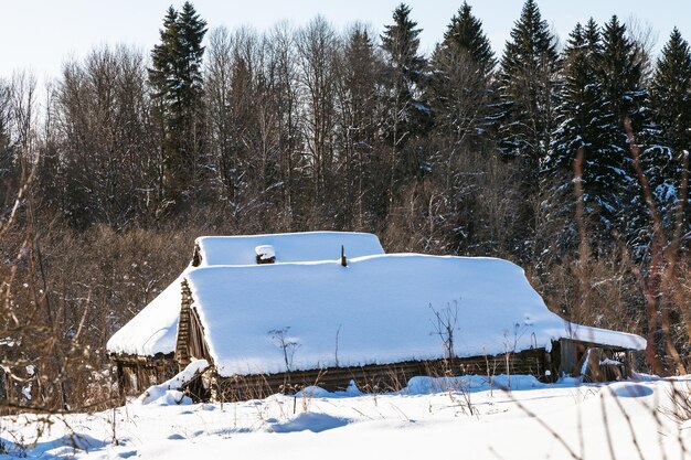 Verlassenes Landhaus am Waldrand