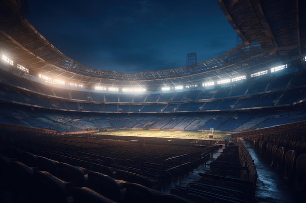 Verlassenes Stadion Erzeuge Ai