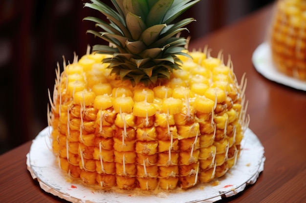 Verlockendes Dessert mit Gourmet-Ananas-Torte