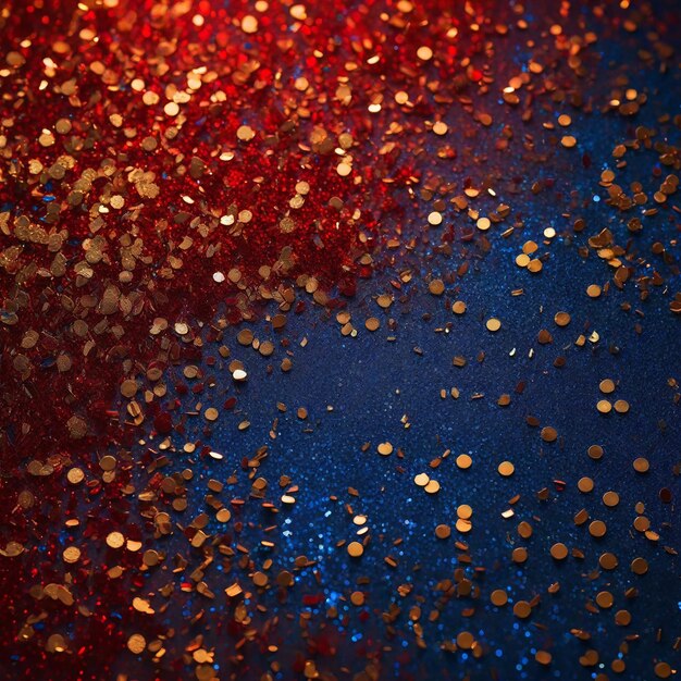 Vermelho-dourado-azul Luz brilhante Abstrato Fundo