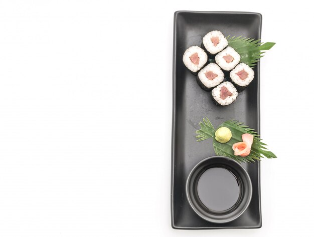 vermelho snapper maki sushi- estilo de comida japonesa