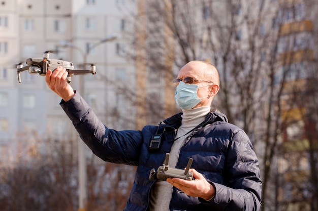 Vermesser hat einen Quadrocopter gefangen