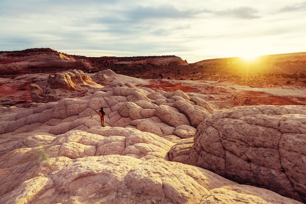 Foto vermilion cliffs national monument paisajes al amanecer.