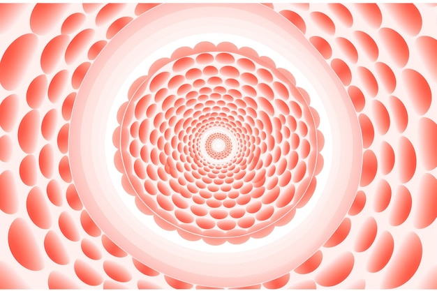 Vermilion repetido de color pastel suave patrón de círculo de arte vectorial ar 32 v 52 ID de trabajo bdb1ce98906c4debbcc6e8ac43ee35ac