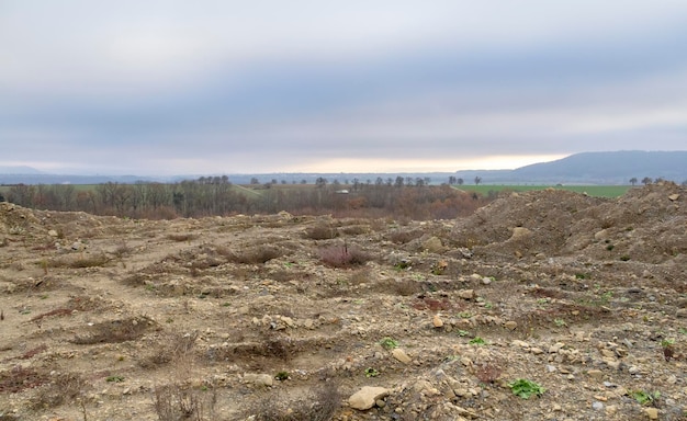 Vernichten Sie die Landschaft.