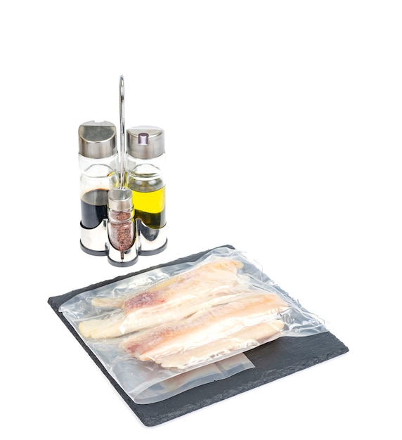 Verpackung von gefrorenen Filets von Weißfisch Pollock