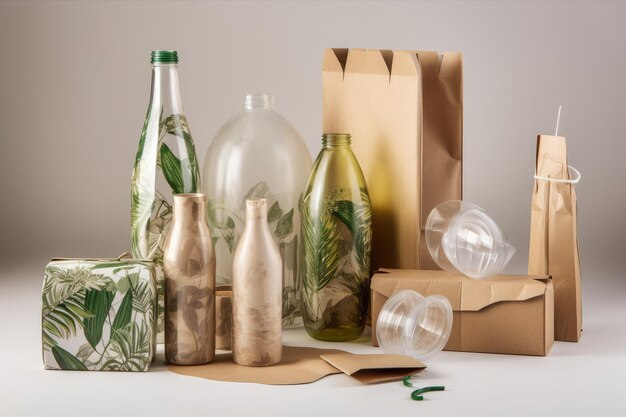 Verpackungen, die recycelte Materialien verwenden und vollständig recycelbar sind und mit generativer KI hergestellt wurden